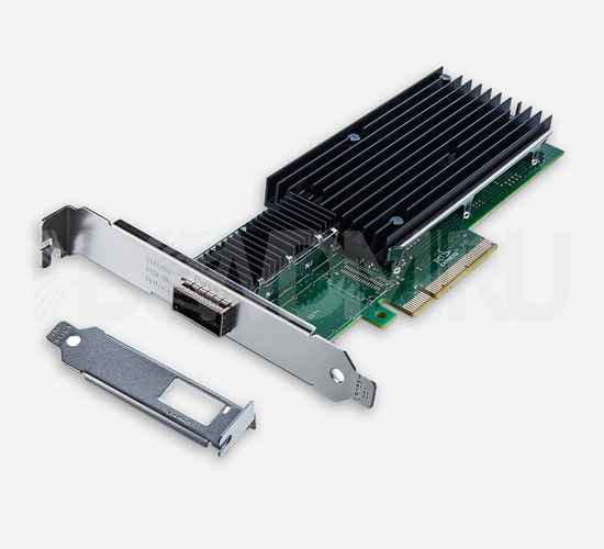 Сетевая карта 40 Gb/s (NIC), 1 порт QSFP, Intel XL710-AM1 Controller, PCIe 3.0 X8 - ДВДМ.РУ (DSO-N-40G1Q-XL710-X30-8)