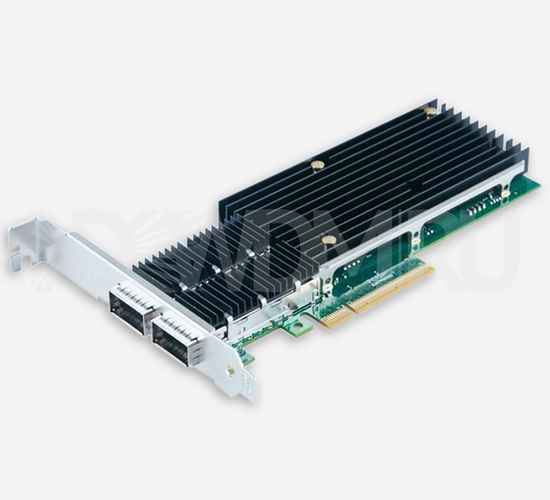 Сетевая карта 40 Gb/s (NIC), 2 порта QSFP, Intel XL710-BM2 Controller, PCIe 3.0 X8 - ДВДМ.РУ (DSO-N-40G2Q-XL710-X30-8)