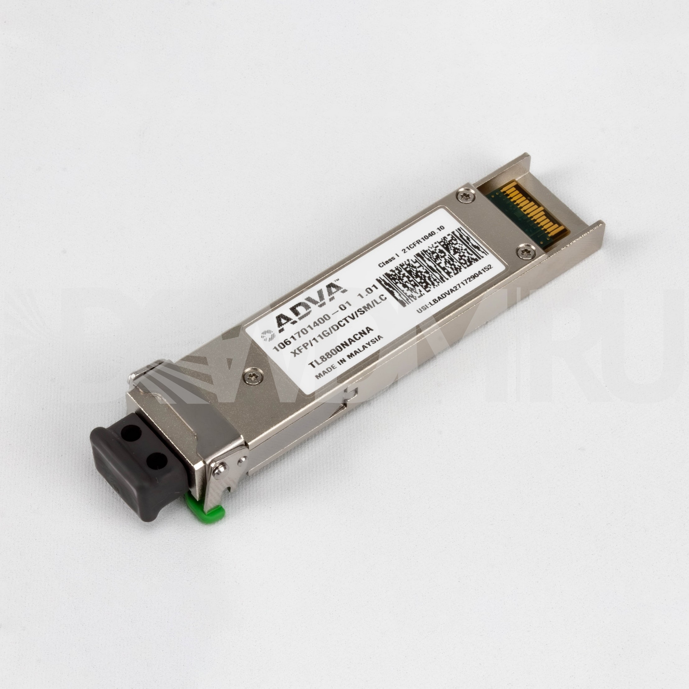 XFP/11G/DCTV/SM/LC 11G Pluggable, very long reach C-Band tunable DWDM XFP ADVA Optical pn1061701400-01