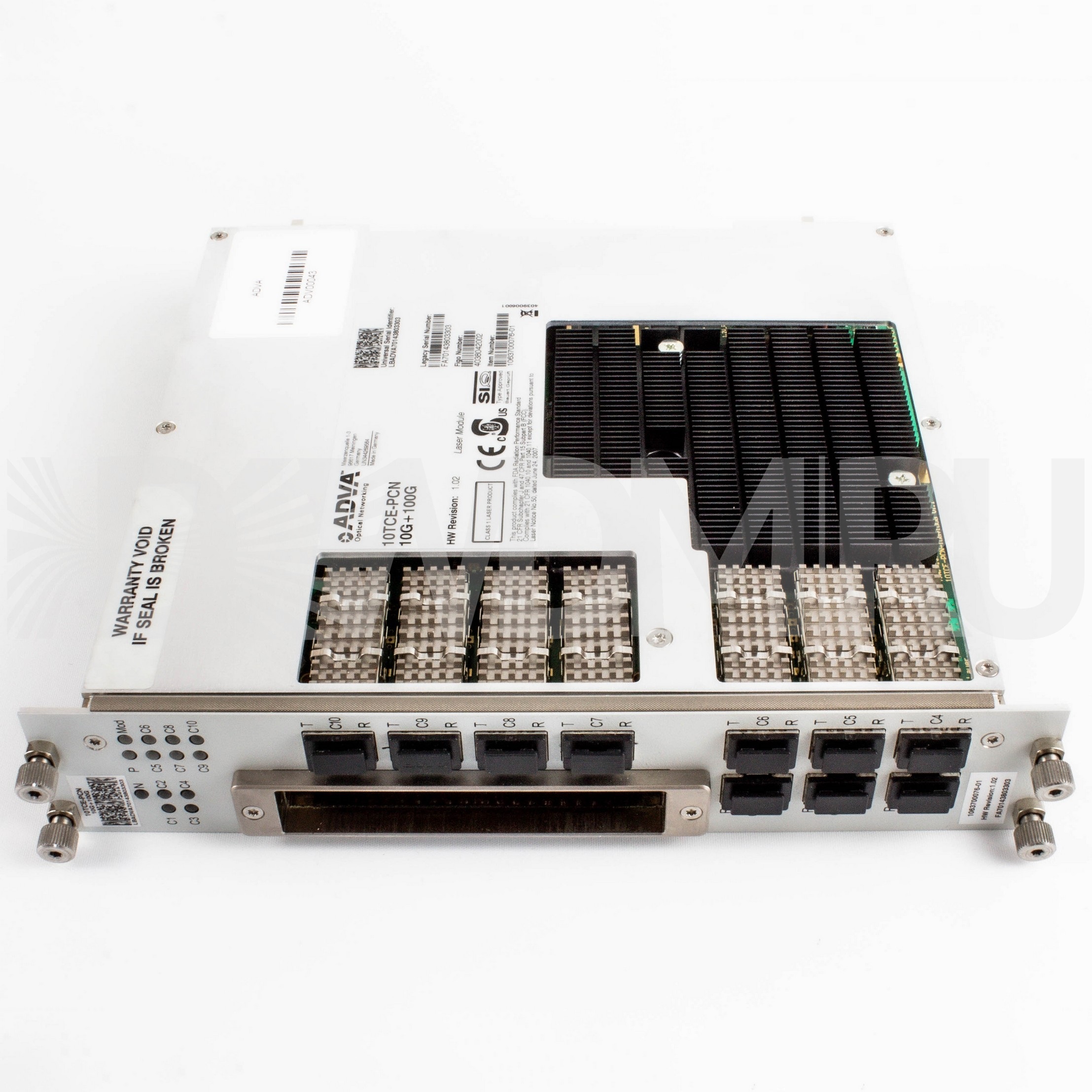 10TCE-PCN-16GU+100G 100G TDM Card Enterprise Type 10 x 10G ADVA Optical pn1063700071-02